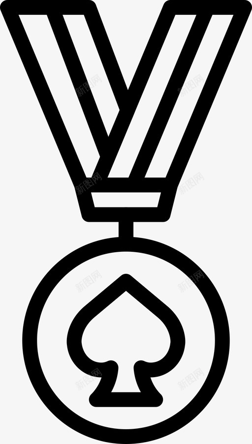 扑克奖章奖品史密克奖大纲图标svg_新图网 https://ixintu.com 史密克奖大纲 奖品 扑克奖章