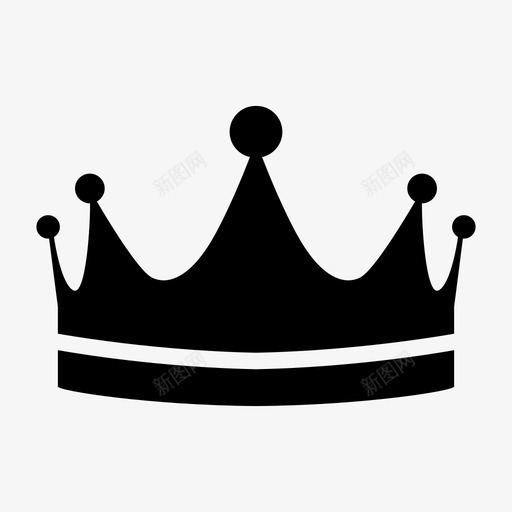 皇冠配饰童话图标svg_新图网 https://ixintu.com 国王 王后 皇冠 童话 配饰