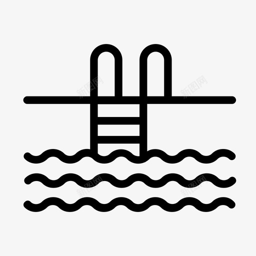 夏日游泳池夏日海滩游泳池图标svg_新图网 https://ixintu.com 夏日海滩 夏日游泳池 游泳池
