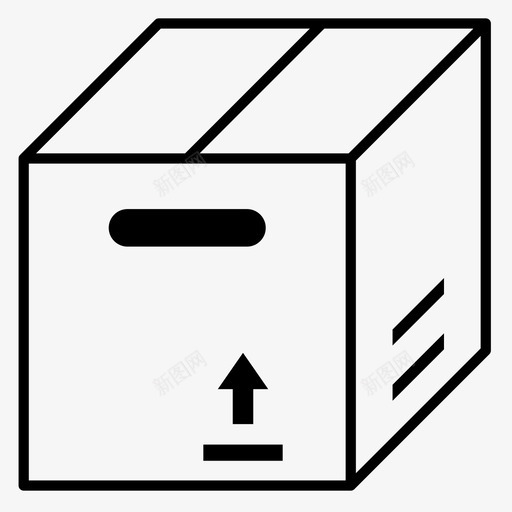 包装盒子产品图标svg_新图网 https://ixintu.com 产品 供应 包装 商店 盒子 购物