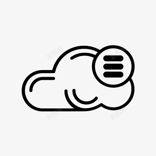 云存储配置文件图标svg_新图网 https://ixintu.com 云存储 文件 菜单 选项 配置