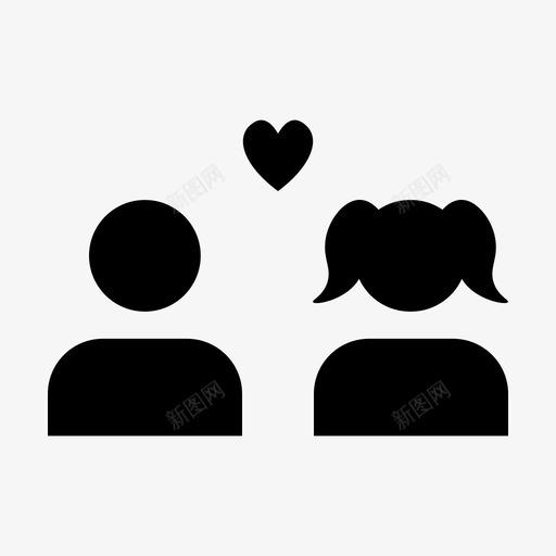爱情迷恋浪漫图标svg_新图网 https://ixintu.com 两颗心 情人节 最爱集 浪漫 爱情 迷恋