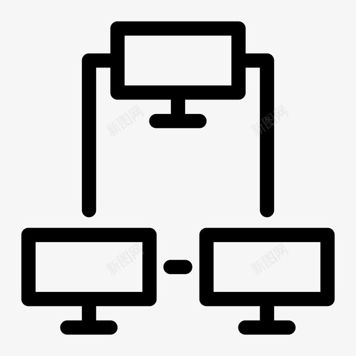 网络计算机互联网图标svg_新图网 https://ixintu.com 互联网 共享 服务器 网络 计算机