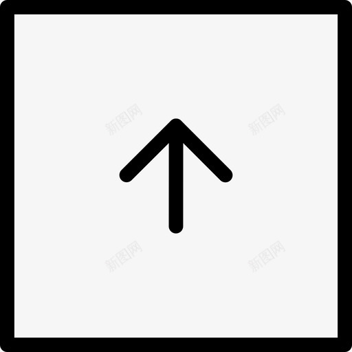 向上箭头上方顶部图标svg_新图网 https://ixintu.com 上方 向上箭头 用户界面 直行 顶部