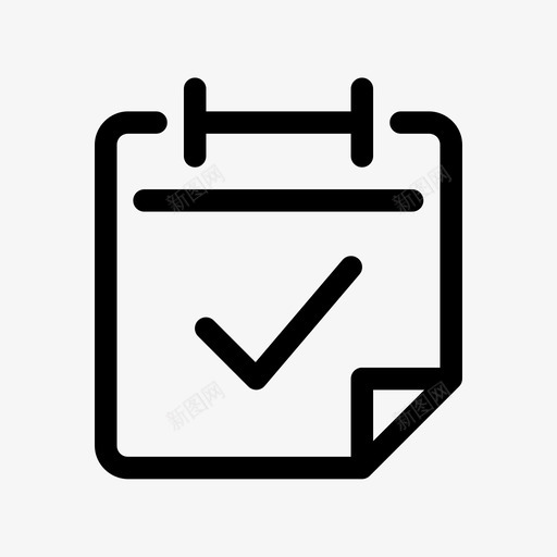 已接受的计划日历日期图标svg_新图网 https://ixintu.com 事件 已接受的计划 日历 日期 计划器