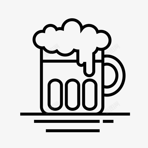 啤酒酒精啤酒杯图标svg_新图网 https://ixintu.com 厨房食品 啤酒 啤酒杯 酒精 饮料