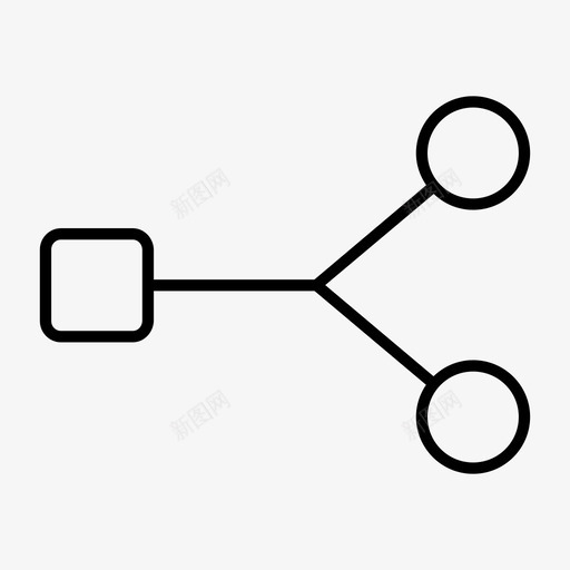 拆分剪切中断图标svg_新图网 https://ixintu.com 中断 分发 剪切 拆分