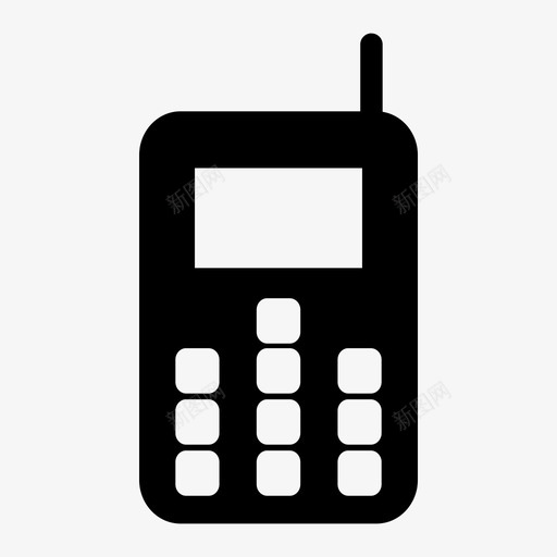 传统电话手机蜂窝电话图标svg_新图网 https://ixintu.com 传统电话 手机 移动电话 蜂窝电话