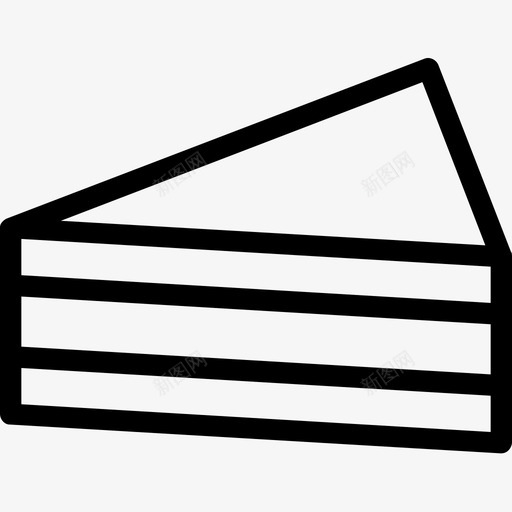 三明治蛋糕片甜点图标svg_新图网 https://ixintu.com 三明治 派对和庆典系列图标 甜点 蛋糕片 食物