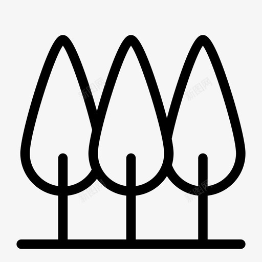 森林生态环境图标svg_新图网 https://ixintu.com 树木 森林 环境 生态 绿色