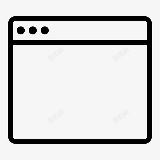 空应用程序窗口macosx图标svg_新图网 https://ixintu.com mac osx 应用程序 空应用程序窗口