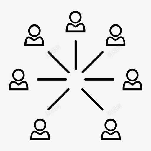 组织结构商业团体等级图标svg_新图网 https://ixintu.com 商业团体 团队成员 等级 组织结构