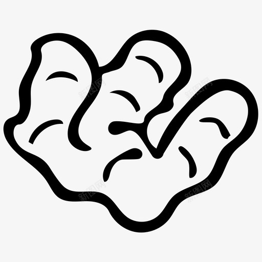 姜亚洲芳香图标svg_新图网 https://ixintu.com 亚洲 姜 根 芳香 食物库