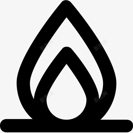 火灾危险火灾警告图标svg_新图网 https://ixintu.com 危险 易燃 火灾 火灾警告 火焰 科技线图标