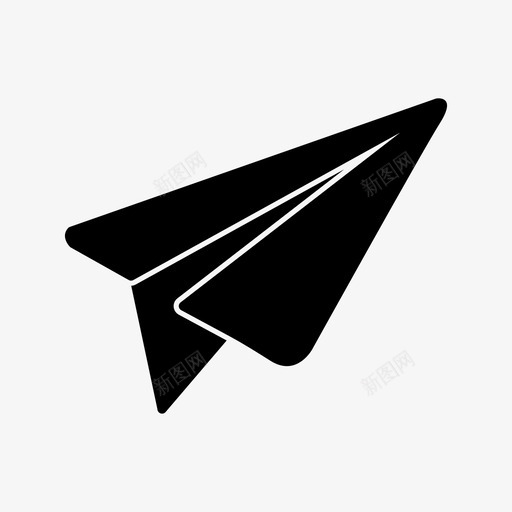 纸飞机信息火箭图标svg_新图网 https://ixintu.com 信息 火箭 纸飞机