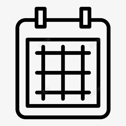 日历日期月图标svg_新图网 https://ixintu.com 周 旅行和设施 日历 日期 月