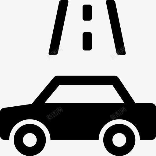 汽车道路街道图标svg_新图网 https://ixintu.com 交通 汽车 汽车填充 街道 车辆 道路