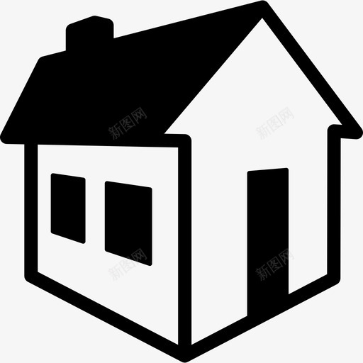 三维房屋建筑物建筑物4图标svg_新图网 https://ixintu.com 三维房屋 建筑物 建筑物4