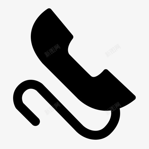 电话筒svg_新图网 https://ixintu.com 电话筒