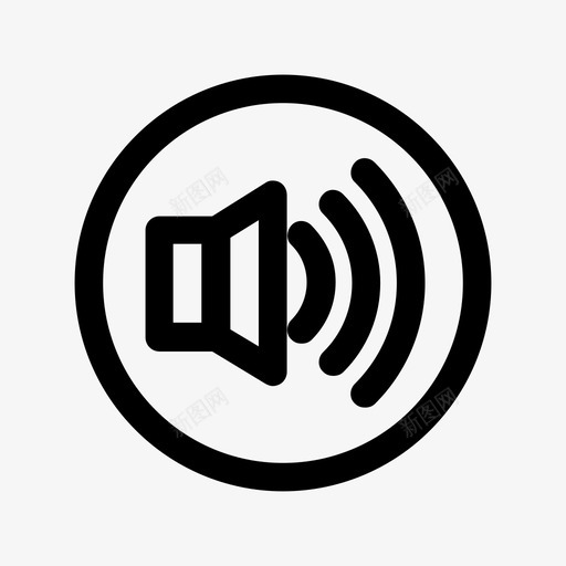增大音量增加音乐声音图标svg_新图网 https://ixintu.com ui元素 增加音乐 增大音量 声音 扬声器