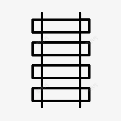 火车轨道铁路运输图标svg_新图网 https://ixintu.com 火车站 火车轨道 运输 铁路