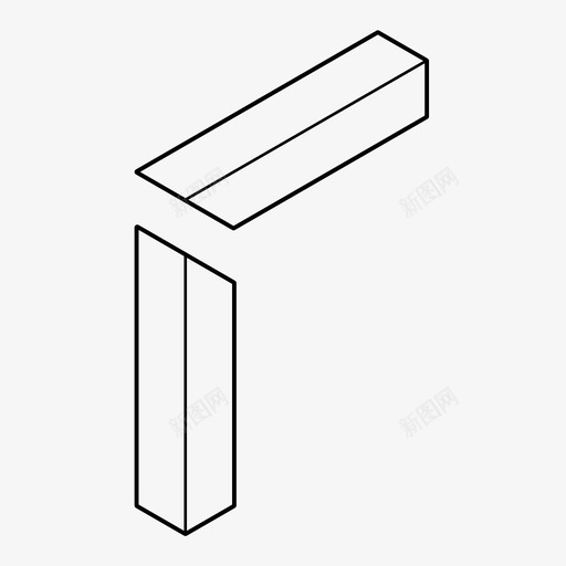斜接木工连接图标svg_新图网 https://ixintu.com 斜接 木制品 木工 细木工 详图 连接