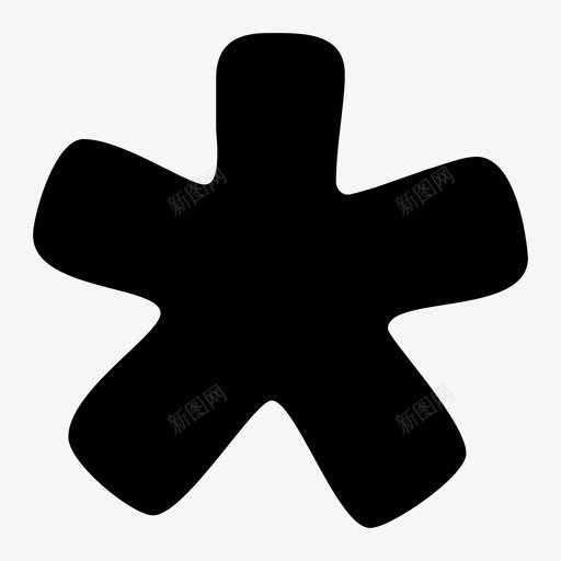 手绘星号儿童手工制作图标svg_新图网 https://ixintu.com 儿童 创意 手工制作 手绘星号 星号和标点符号 标点符号