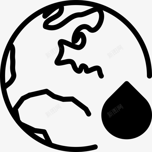 世界污染生态自然图标svg_新图网 https://ixintu.com 世界污染 生态 粉碎生态固体 自然