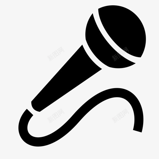麦克风svg_新图网 https://ixintu.com 麦克风 玩乐