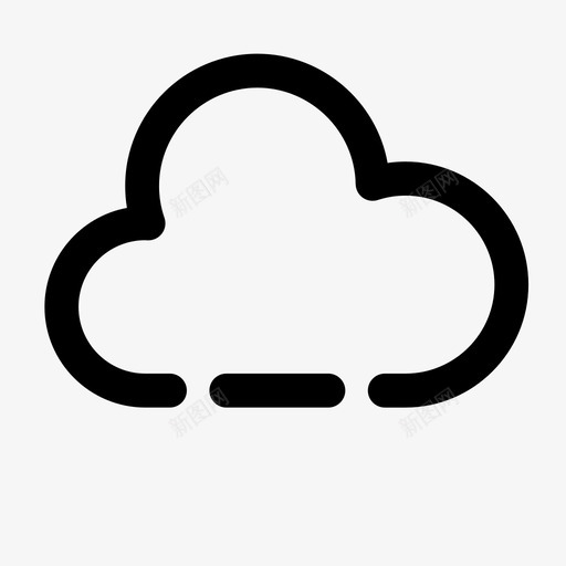 云云计算移动图标svg_新图网 https://ixintu.com 云 云计算 天气 天空 移动