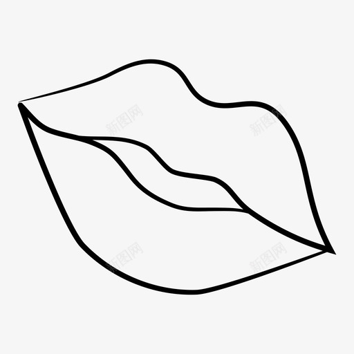 嘴唇嘴巴图标svg_新图网 https://ixintu.com 嘴唇 嘴巴