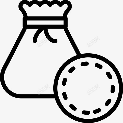 零钱袋商业金融图标svg_新图网 https://ixintu.com 史密森商业2大纲 商业 营销 金融 金钱 零钱袋