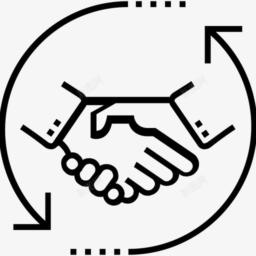 谈判交易初始化图标svg_新图网 https://ixintu.com 1400网页和搜索引擎优化平面线图标 交易 伙伴关系 初始化 谈判 谈话
