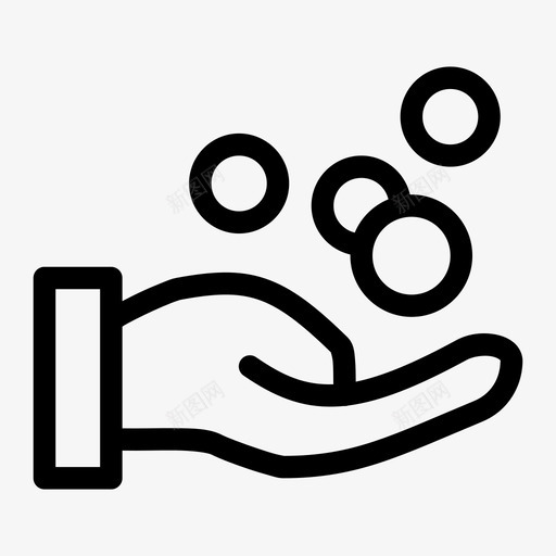 接受捐赠捐赠手图标svg_新图网 https://ixintu.com 手 捐赠 接受捐赠