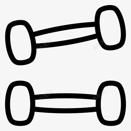 健身房运动举重图标svg_新图网 https://ixintu.com 举重 健身房 运动 运动健身线图标
