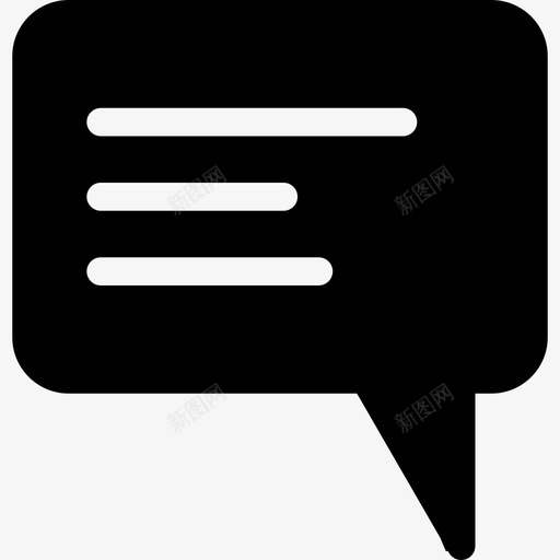 聊天评论讨论图标svg_新图网 https://ixintu.com 引用 社交媒体填充 聊天 讨论 评论