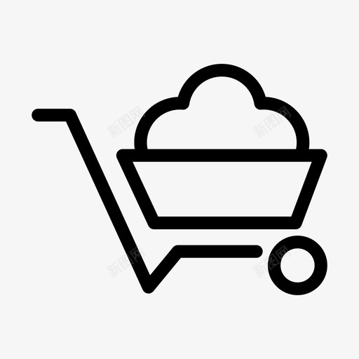 手推车农业园艺图标svg_新图网 https://ixintu.com 农业 园艺 手推车