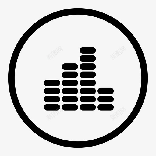 音乐节拍混音器播放器图标svg_新图网 https://ixintu.com 播放器 歌曲 混音器 音乐播放器 音乐节拍