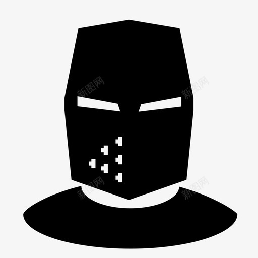 骑士头盔中世纪图标svg_新图网 https://ixintu.com 中世纪 使用者 头盔 行凶抢劫 贵族 骑士