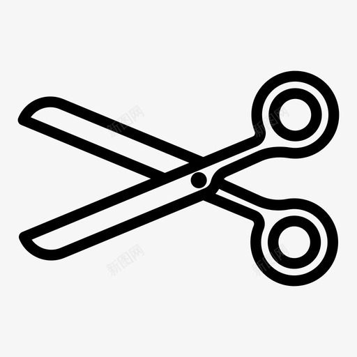 剪刀理发工具图标svg_新图网 https://ixintu.com 剪刀 工具 理发