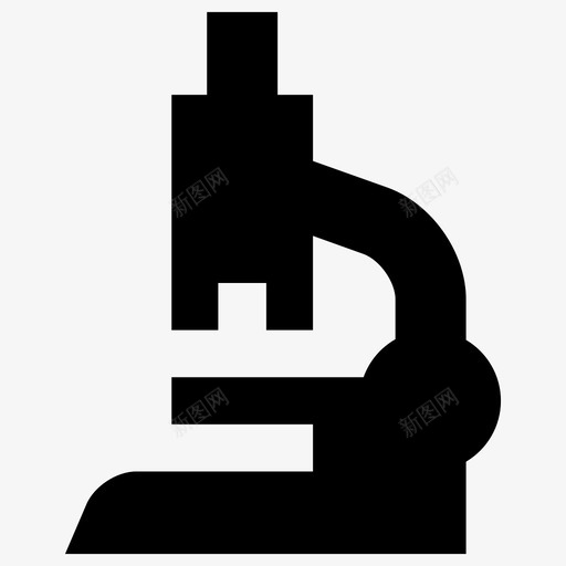 显微镜实验室研究图标svg_新图网 https://ixintu.com 医疗保健 实验室 显微镜 研究