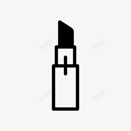 口红化妆品女人图标svg_新图网 https://ixintu.com 化妆品 口红 女人