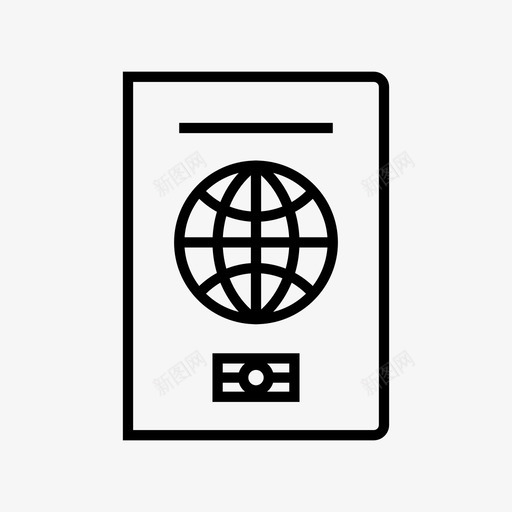 护照生物识别身份识别图标svg_新图网 https://ixintu.com 度假 护照 旅行 旅行签证 生物识别 身份识别