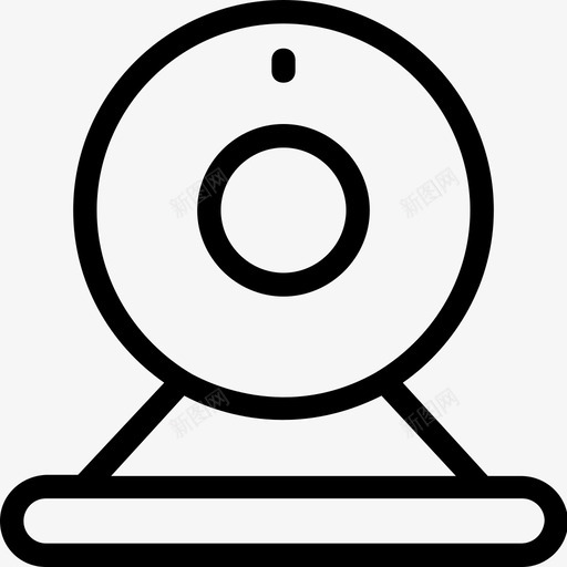 网络摄像头电脑摄像头视频聊天图标svg_新图网 https://ixintu.com 电脑摄像头 科技线图标 网络摄像头 视频会议 视频聊天
