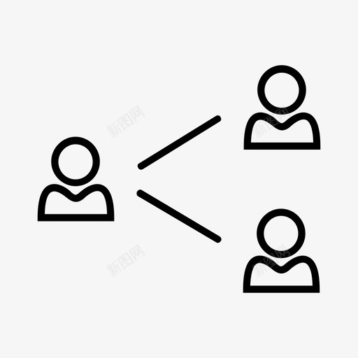 横向结构业务人员管理图标svg_新图网 https://ixintu.com 业务人员 工作流程 横向结构 管理 组织结构