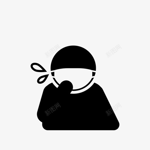 流感咳嗽疾病图标svg_新图网 https://ixintu.com 卡通 咳嗽 流感 疾病
