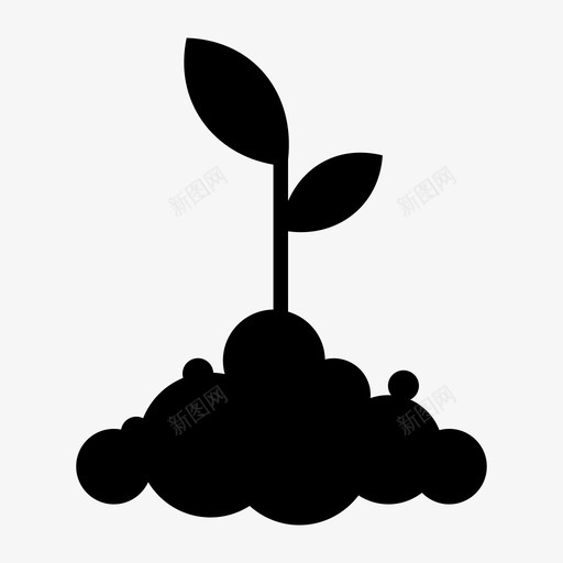 植物树叶绿叶图标svg_新图网 https://ixintu.com 树叶 树木 植物 植物和花朵 绿叶