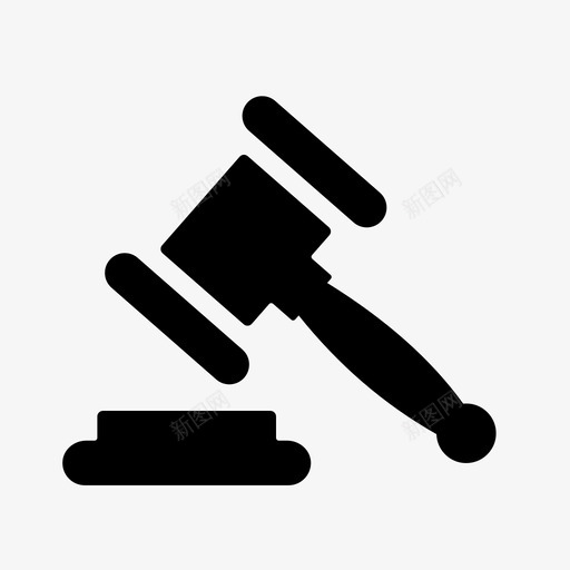 拍卖拍卖锤竞价图标svg_新图网 https://ixintu.com 商业雕文第01卷 拍卖 拍卖锤 木槌 法律支持 竞价