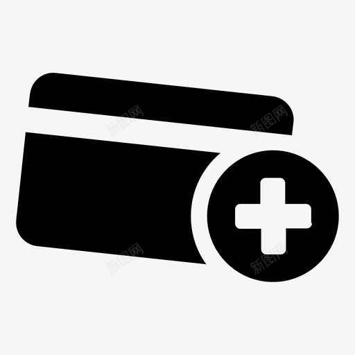 信用卡添加更多图标svg_新图网 https://ixintu.com 信用卡 新 更多 添加 购物