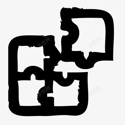 拼图商业办公室图标svg_新图网 https://ixintu.com 办公室 商业 拼图 生产力 草图